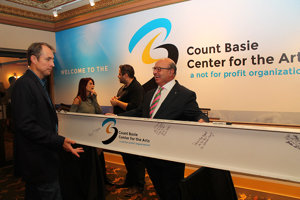 Count Basie Center for the Arts Last Beam Signing