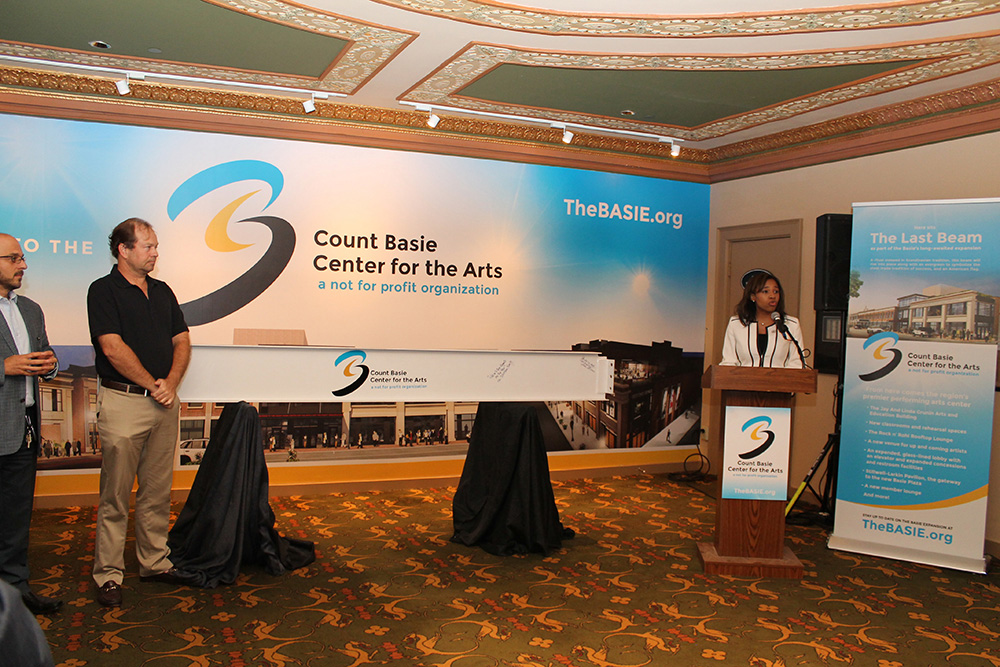 Count Basie Center for the Arts Last Beam Signing