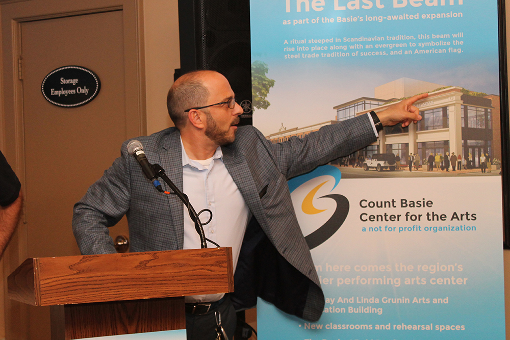 Count Basie Center for the Arts Last Beam Signing