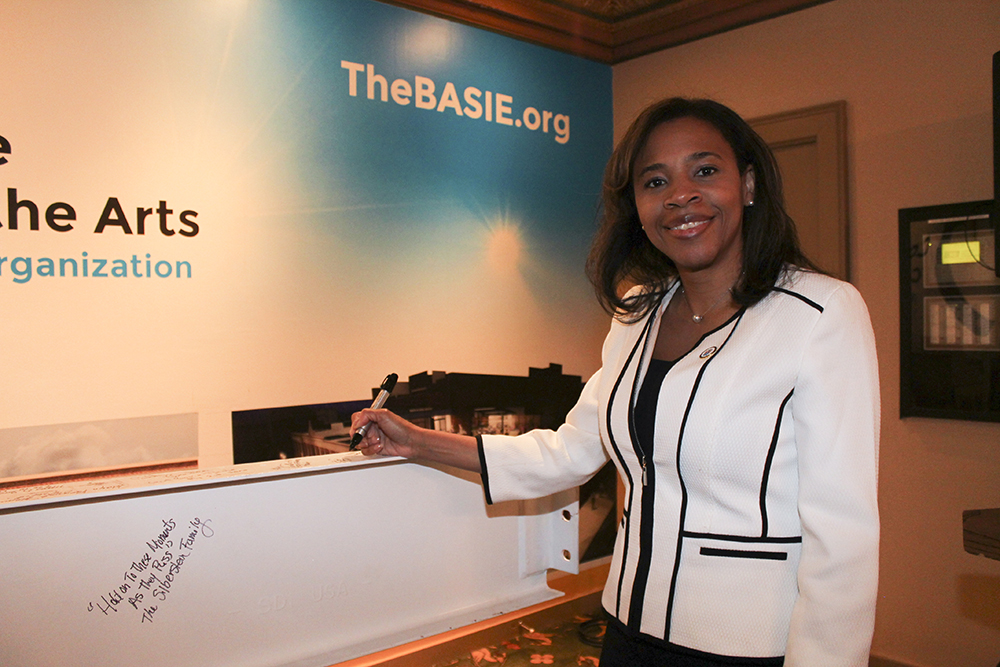 Count Basie Center for the Arts Last Beam Signing