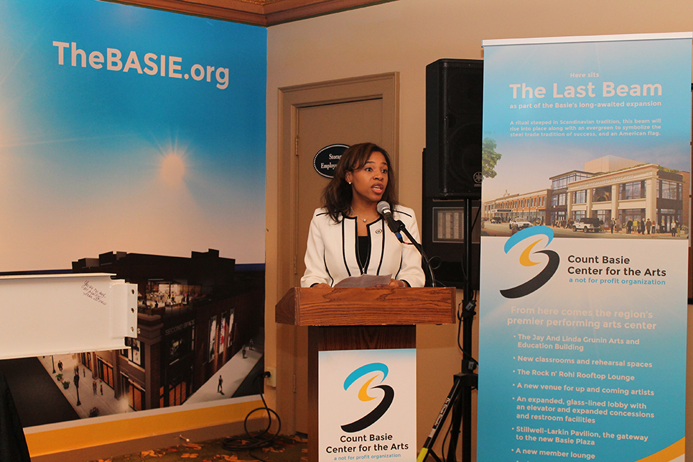 Count Basie Center for the Arts Last Beam Signing