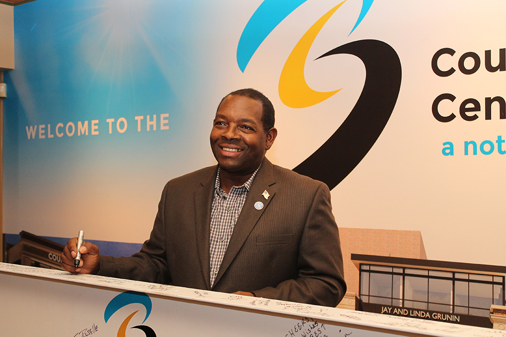 Count Basie Center for the Arts Last Beam Signing