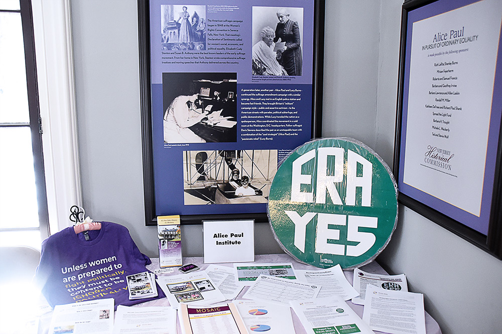 Secretary of State Tahesha Way Speaks at the Alice Paul Institute to announce events built around the 19th Amendment