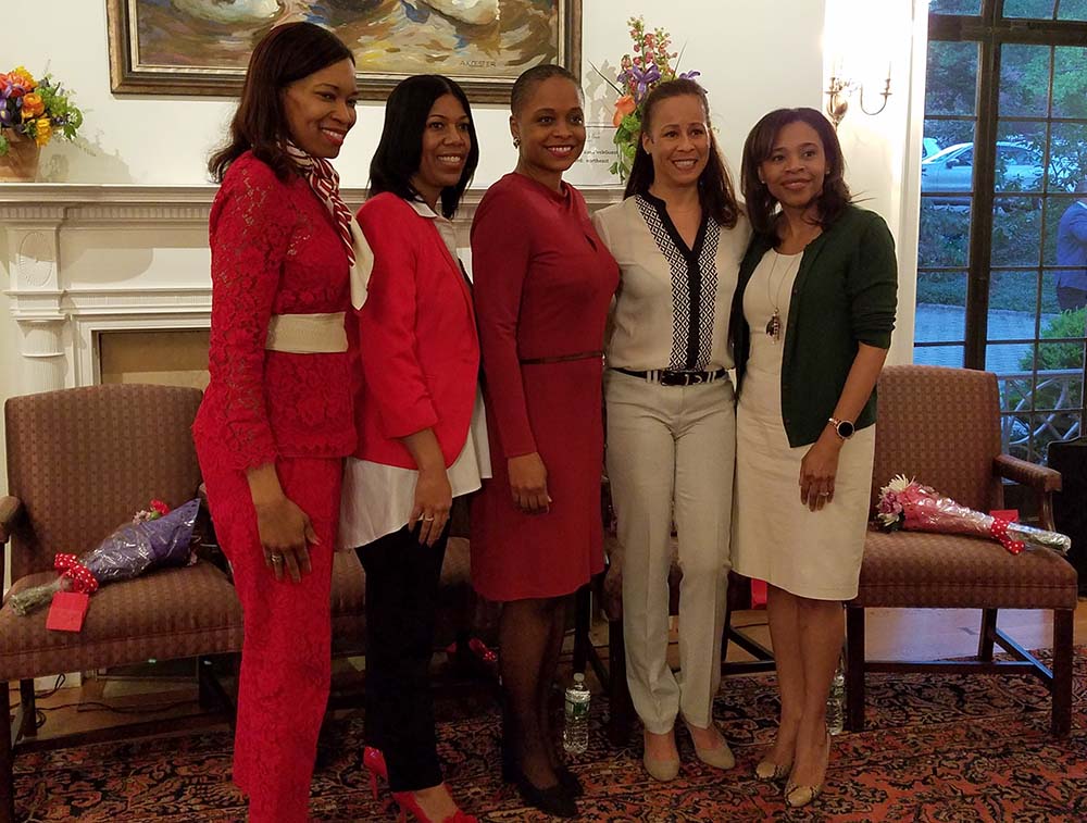 Secretary of State Tahesha Way joins May Week event, 'Moving HER Forward,' with the members of the North Jersey Alumnae Chapter of Delta Sigma Theta Sorority, Inc.