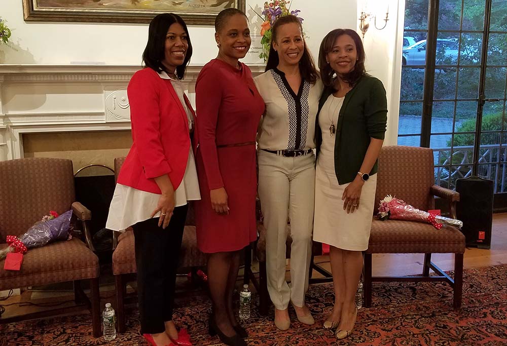 Secretary of State Tahesha Way joins May Week event, 'Moving HER Forward,' with the members of the North Jersey Alumnae Chapter of Delta Sigma Theta Sorority, Inc.