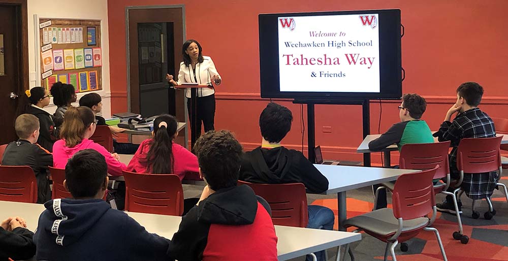 Weehawken School District Black History Month School Visits