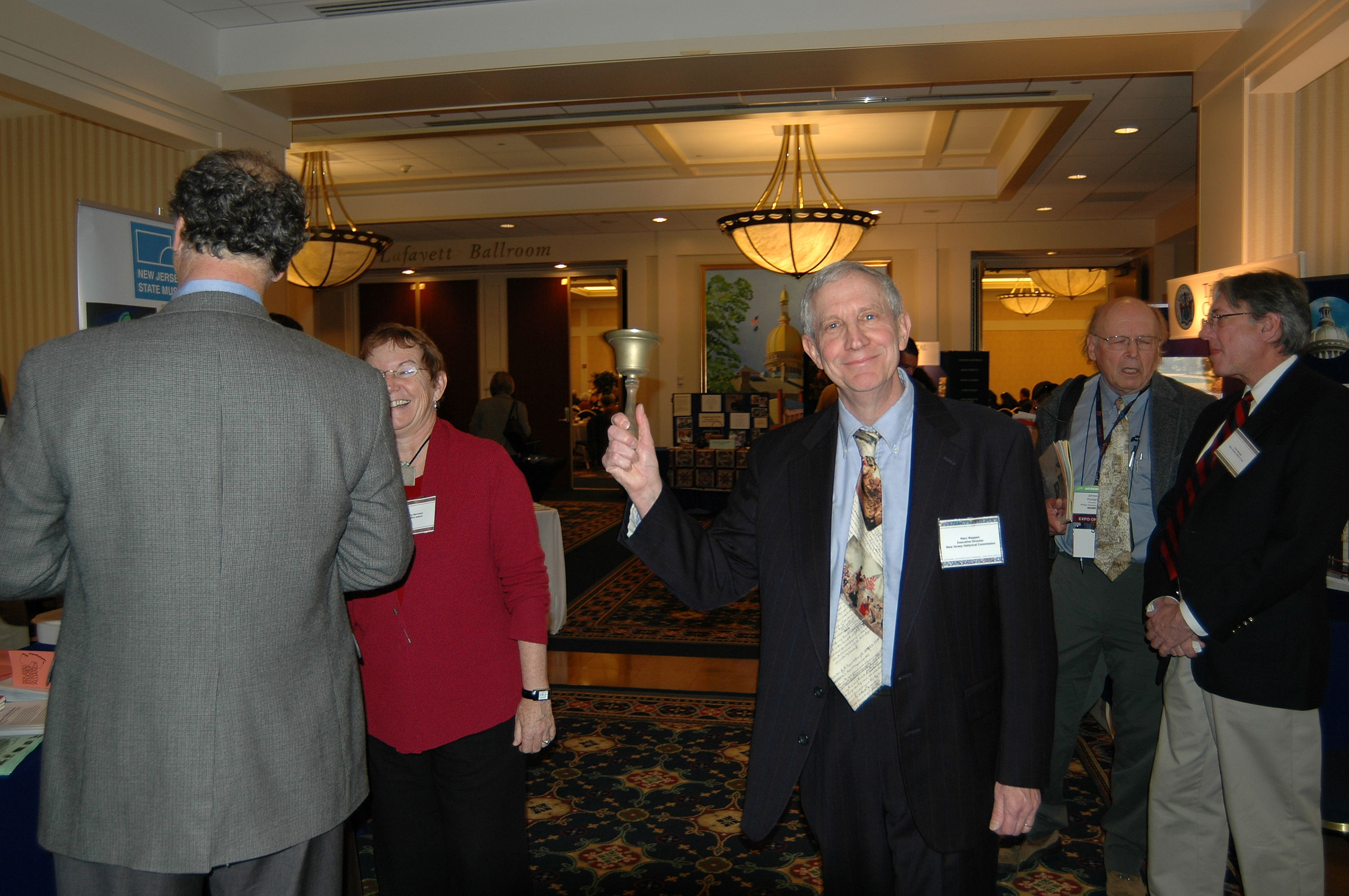 Marc Mappen ringing in the start of the conference