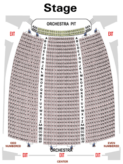 Lower Level Seating Chart