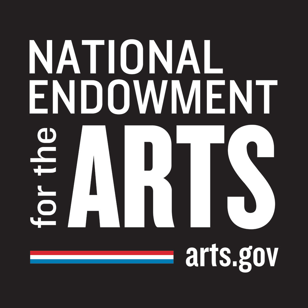 NEA Square Logo White on Black with Color