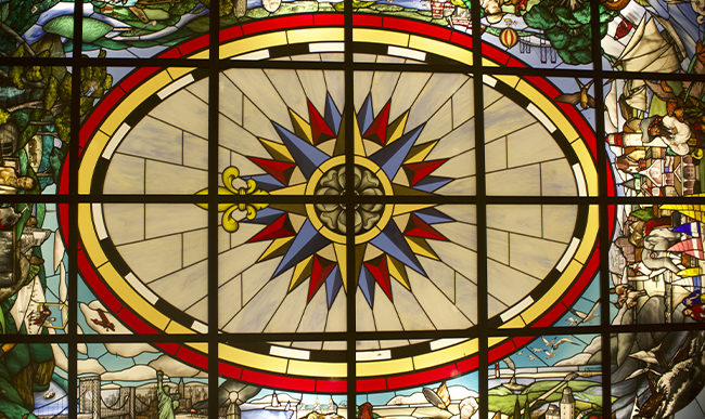 Stained glass art piece