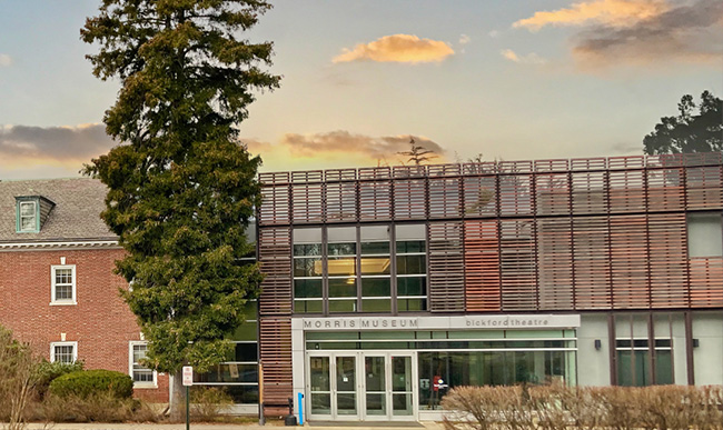 the front exterior of a museum in a rural setting