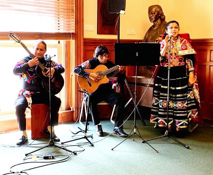  Peruvian Music Ensemble performing at the grand opening.
