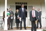 Commissioner Kolluri joins with Upper Freehold Township officials in the dedication of the Upper Freehold Historic Farmland Byway