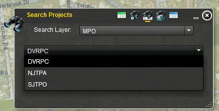 Search Projects Layer Menu Image