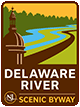 delaware river scenic byway sign graphic