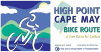 high point to cape may bike route front cover image