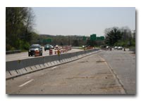 I-280 eastbound inside crossover photo