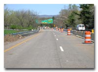 I-280 westbound inside crossover photo