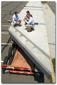 Pre-fab sections arrive at airport photo