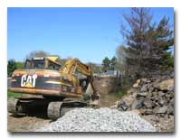 Top of Haul Road at railroad bridge photo