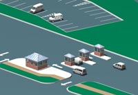 toll plaza rendering