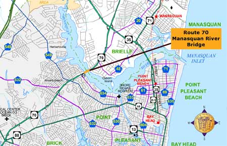 route 70 manasquan river bridge map graphic