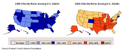 obesity rates among young adults graphic