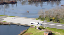 rendering of the new route 1 millstone river bridge