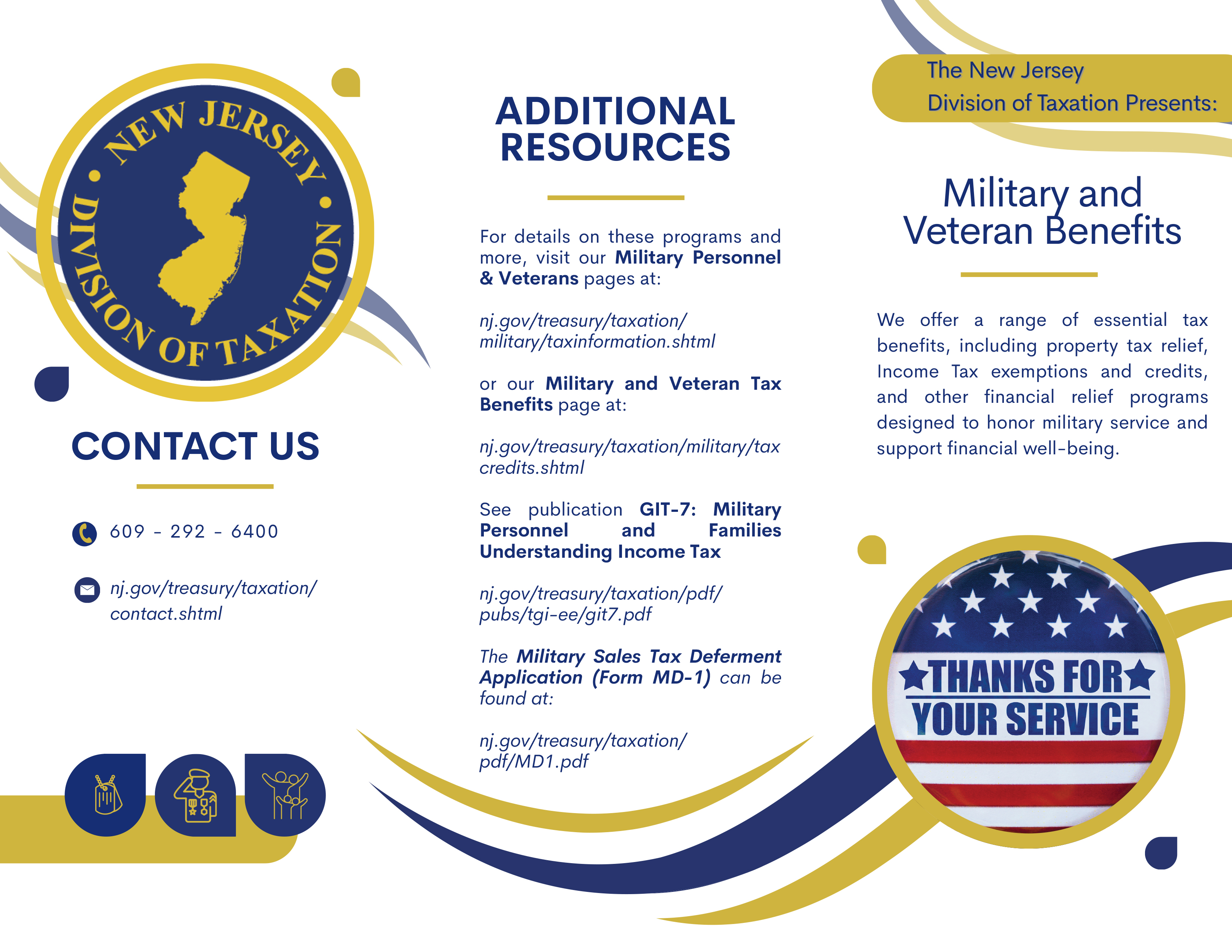 NJ Veteran Tax Benefits - General