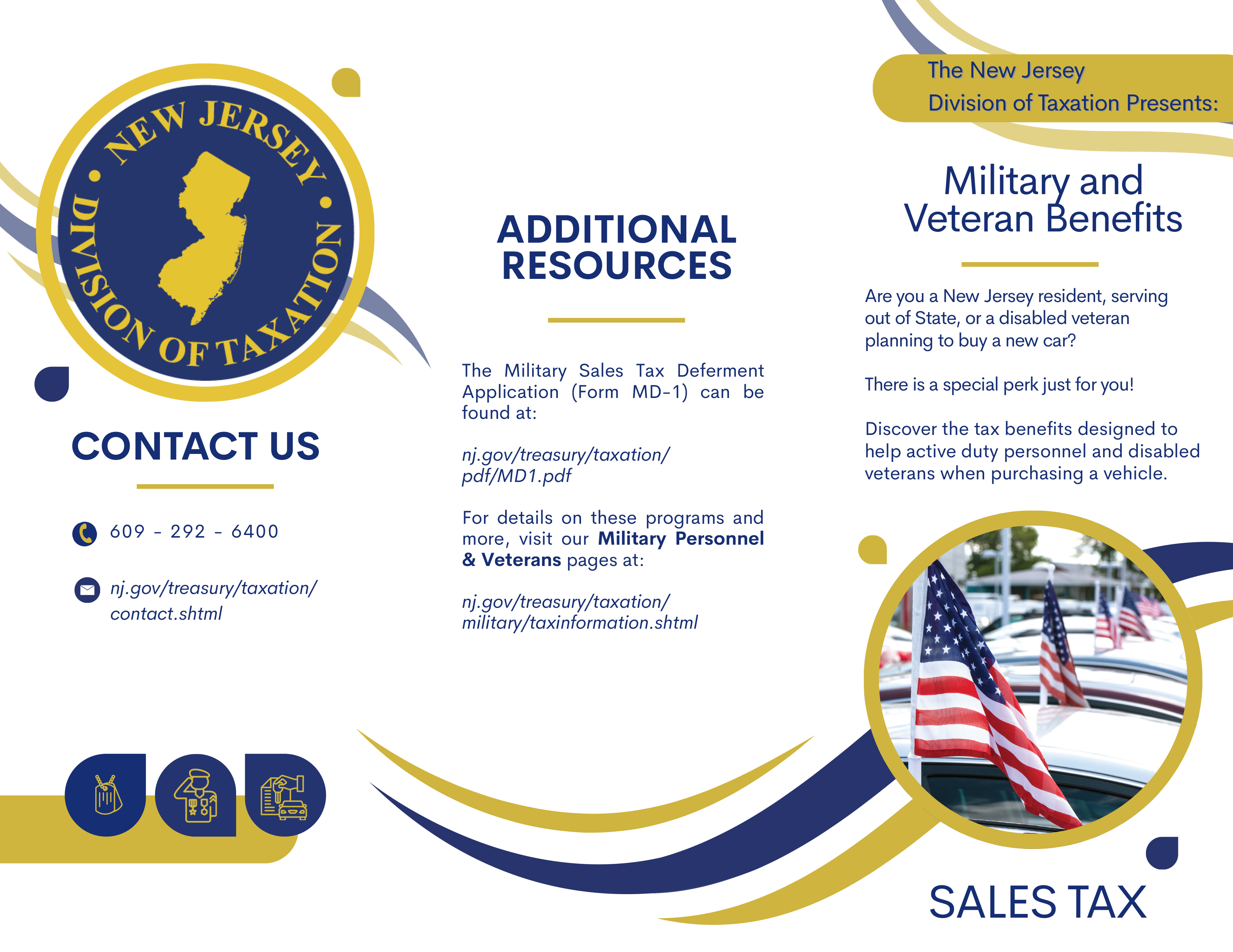 NJ Veteran Tax Benefits - Sales Tax
