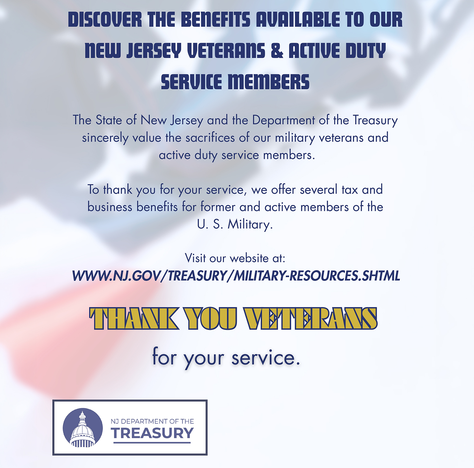 New Jersey Veteran Tax Benefits