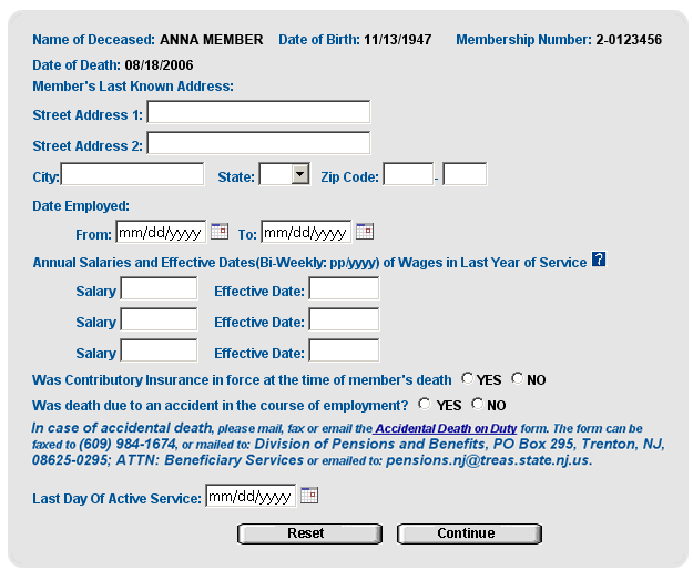 death claim cert