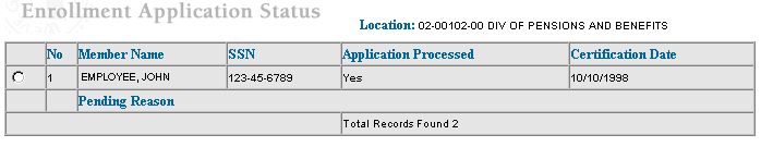 enrollment application