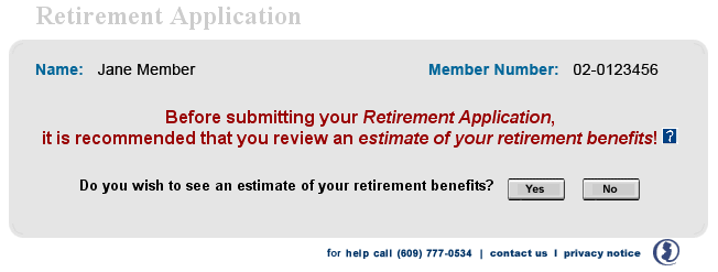 retirement estimate