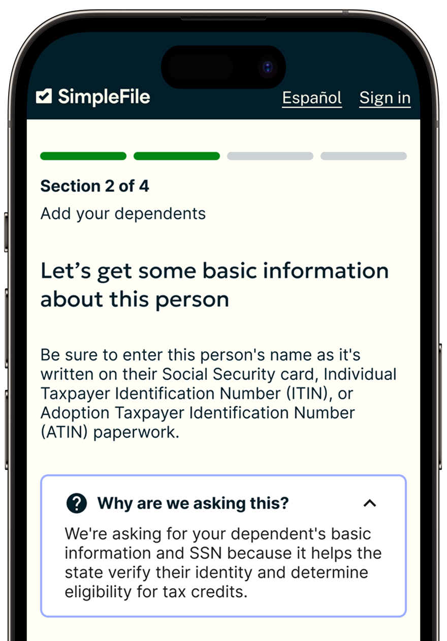 phone step 2 screenshot