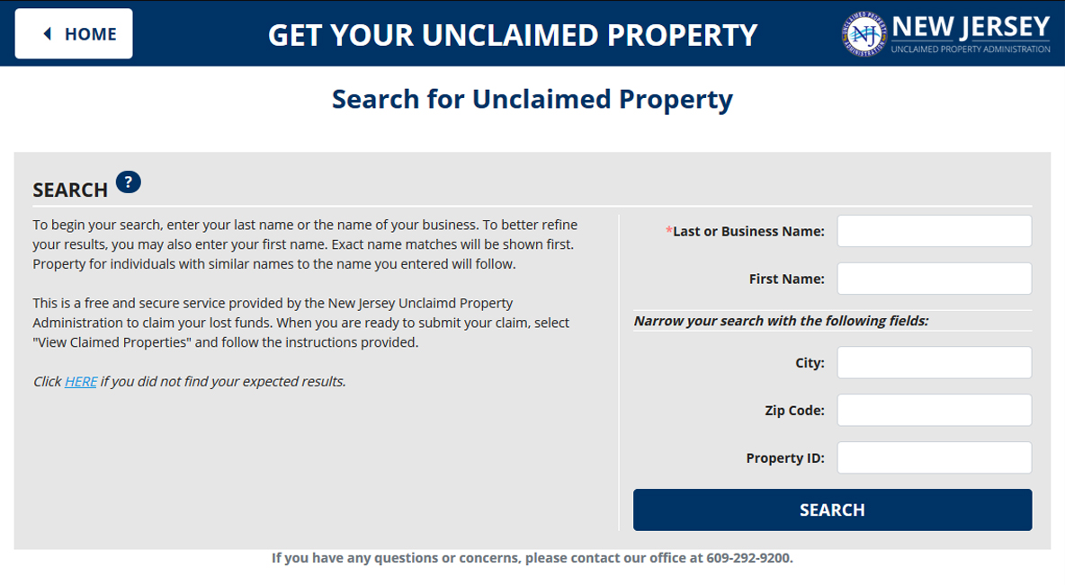 Unclaimed Property Administration