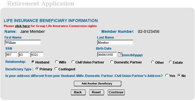 employee application screen 3c